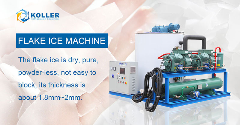 Seawater flake ice machine for fishing, Koller Industrial Ice Maker