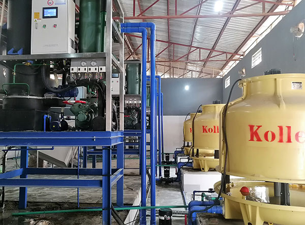 3sets of 5tons per day tube ice machine in Nigeria