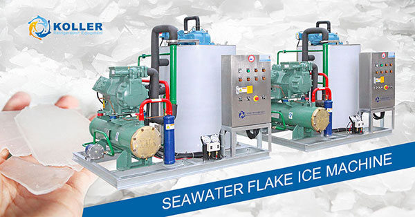 Seawater flake ice machine in Angola