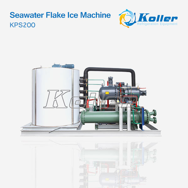 Seawater Flake Ice Machine KPS200 (20ton/Day Capacity)