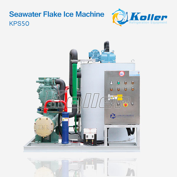 Seawater Flake Ice Machine KPS50 (5ton/Day Capacity)