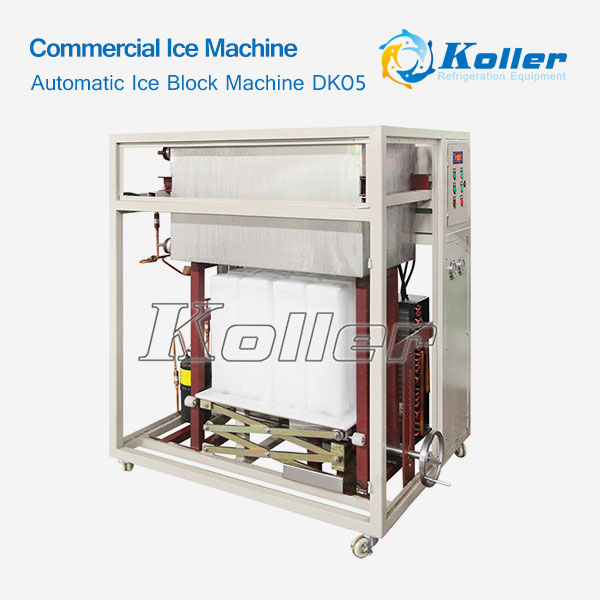 Commercial Ice Machine-Automatic Ice Block Machine DK05 (500kg/Day Capacity)