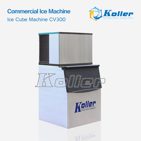 Commercial Ice Machine Ice Cube Machine CV300 (300kg/Day Capacity)