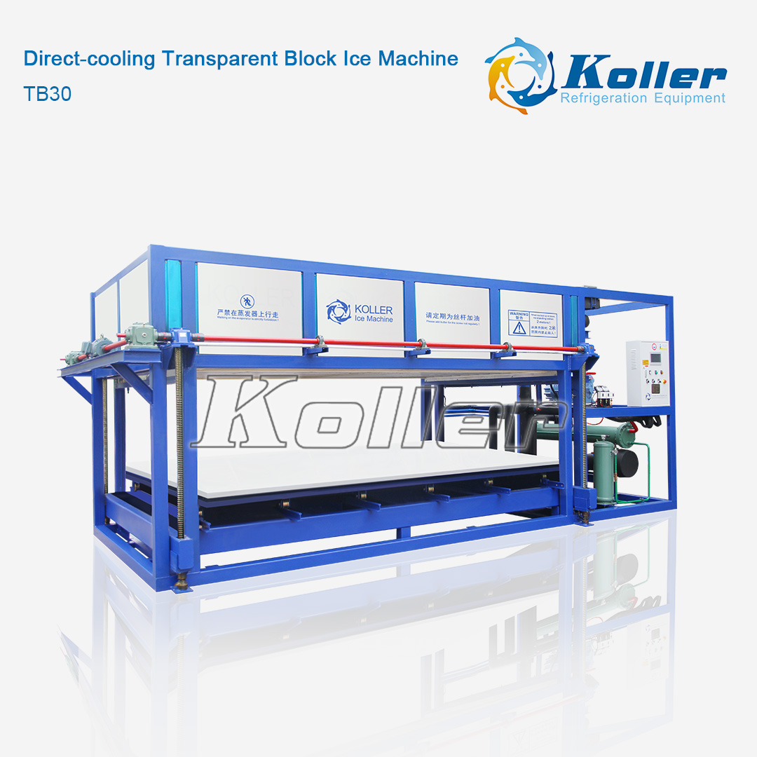 Direct-Cooling Transparent Block Ice Machine Tb30 (3 Tons Per Batch)