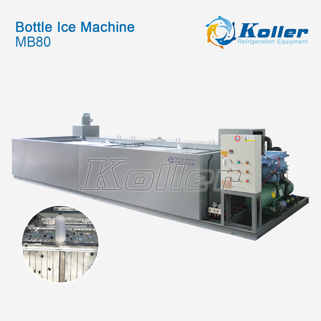Bottle Ice Machine Mb80 (8 Ton Per Day Capacity)