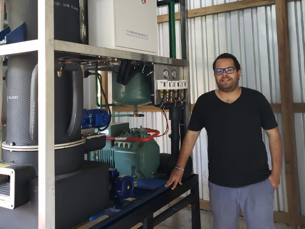 2tons tube ice machine in Honduras