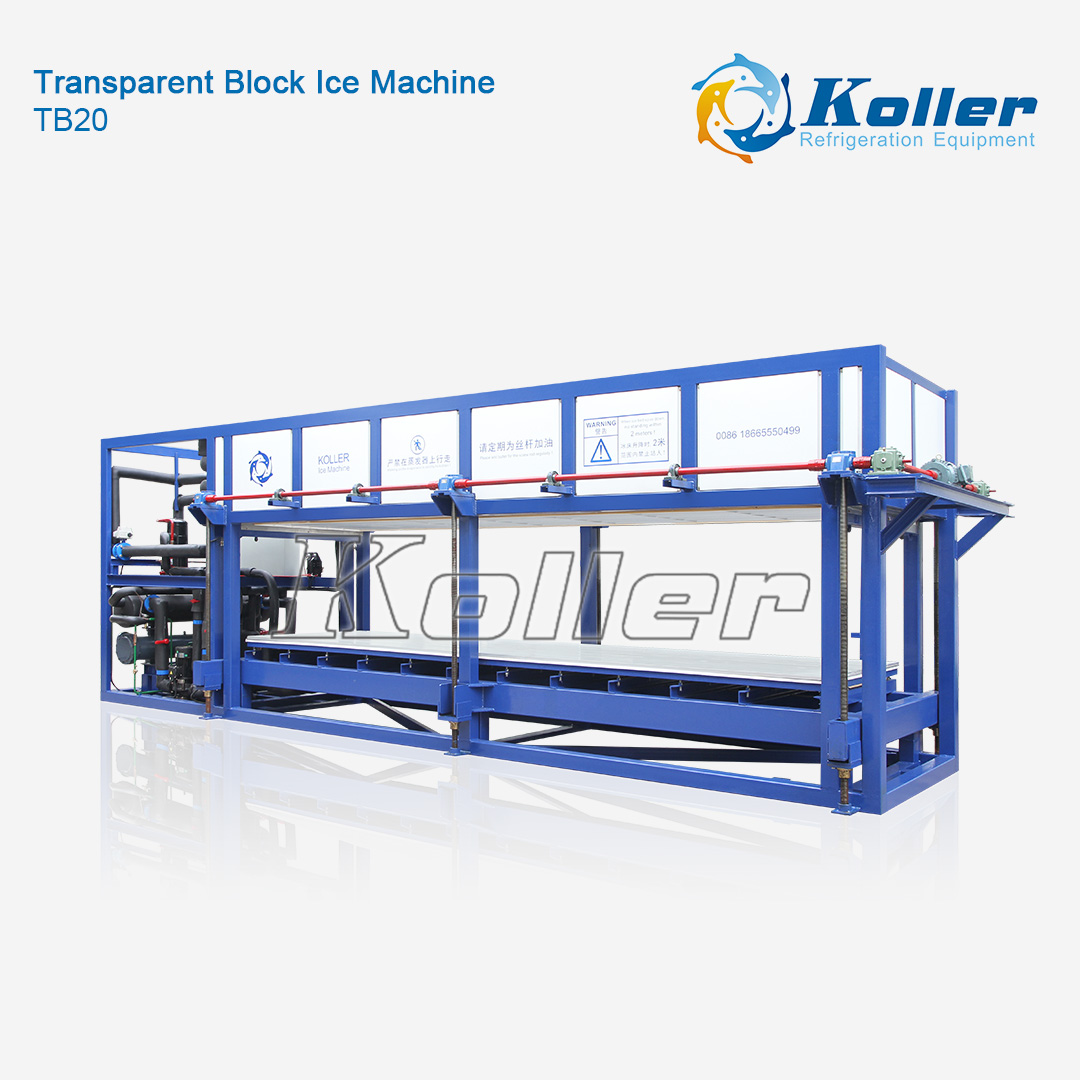 Direct-cooling Transparent Block Ice Machine TB20 (2 Tons Per Batch)