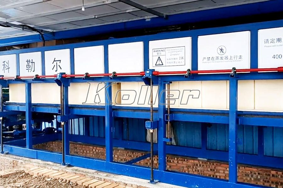 10 tons ice block machine in Sichun, China