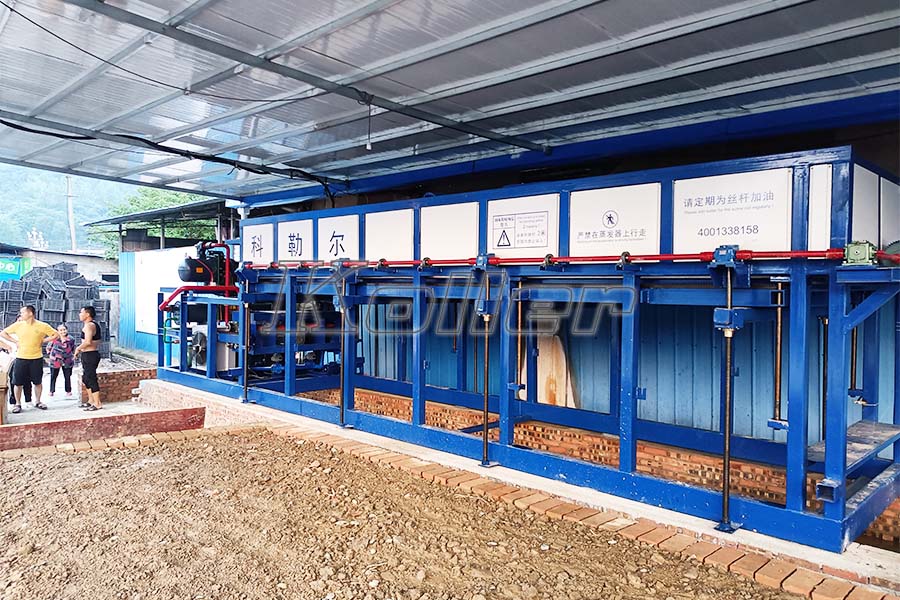 10 tons ice block machine in Sichun, China