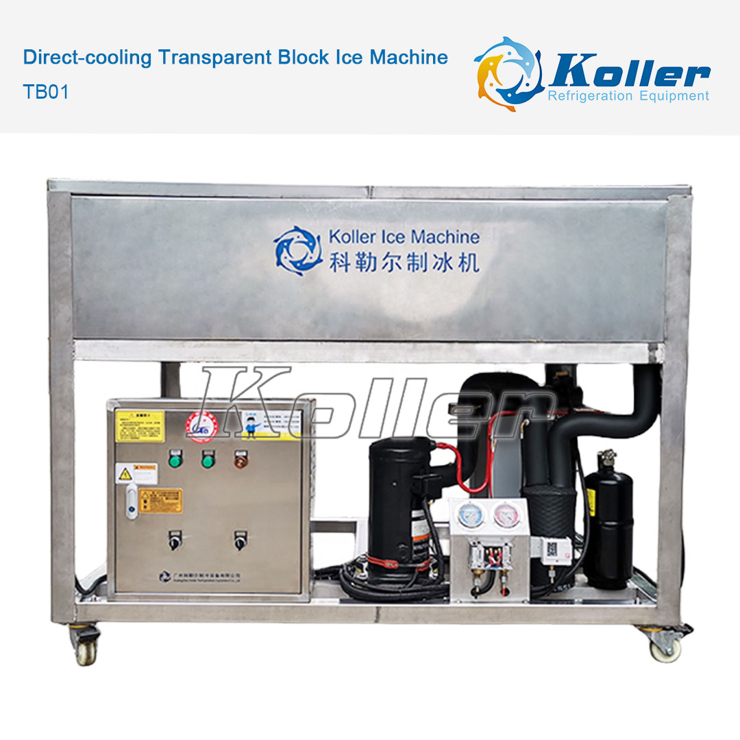 Direct-cooling Transparent Block Ice Machine—TB01 | Guangzhou Koller
