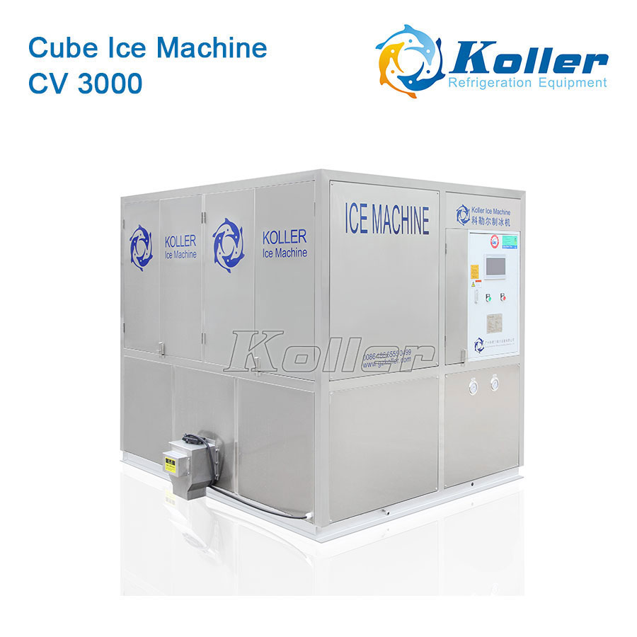 Cube Ice Machine CV3000 (3ton/Day Capacity)